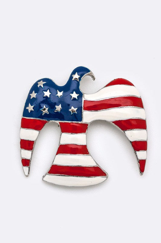 American Eagle Brooch Set