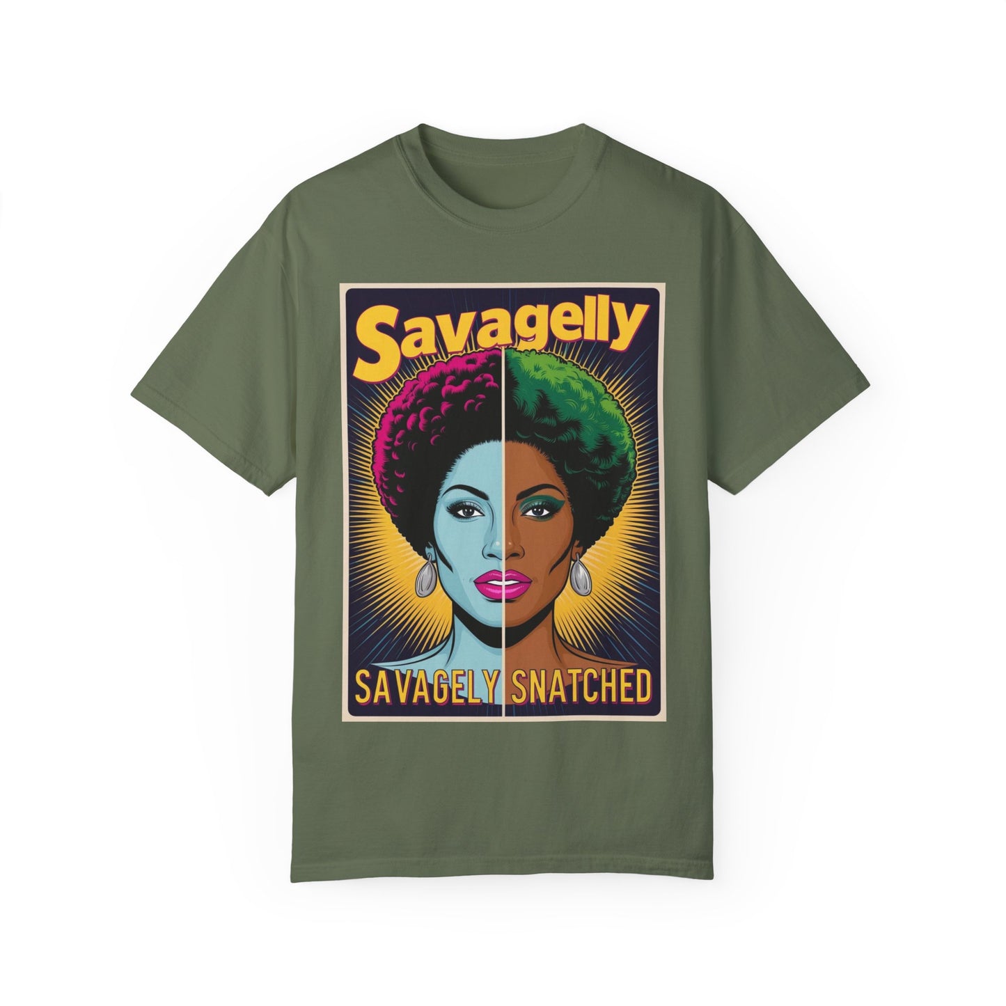 Split Face Unisex T-Shirt - Savagely Snatched Female Joker Face Tee