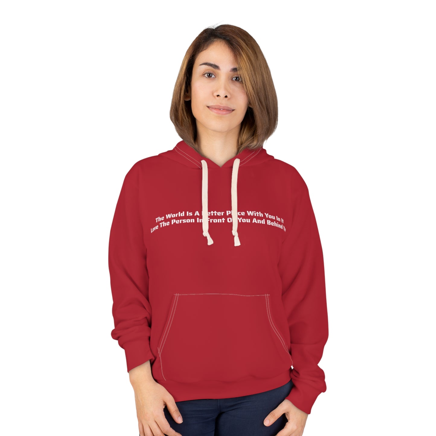 Red Savagely Snatched Unisex Hoodie - The World is a better place design