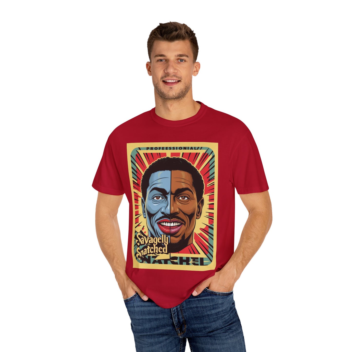 Split Face Unisex T-Shirt - Savagely Snatched Swag Tee