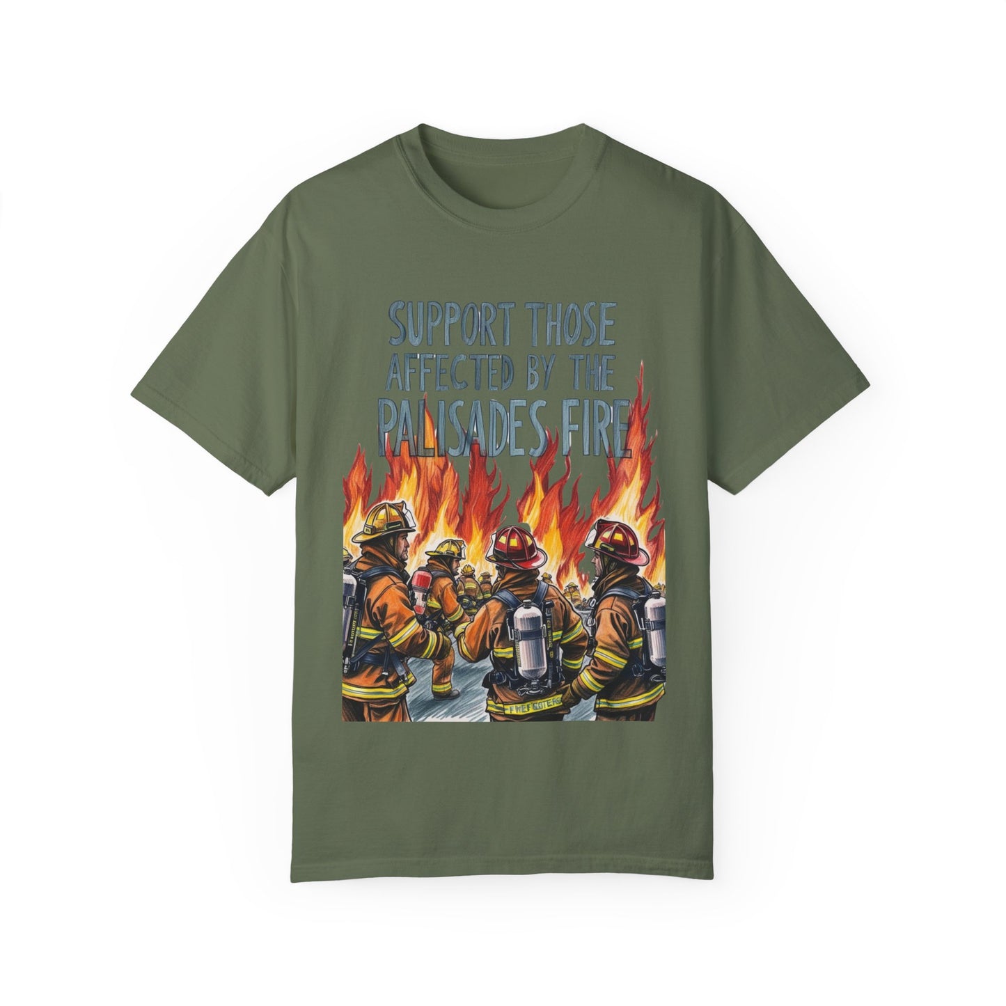Firefighters Support Unisex T-shirt - Palisades Fire Relief Shirt By Savagely Snatched