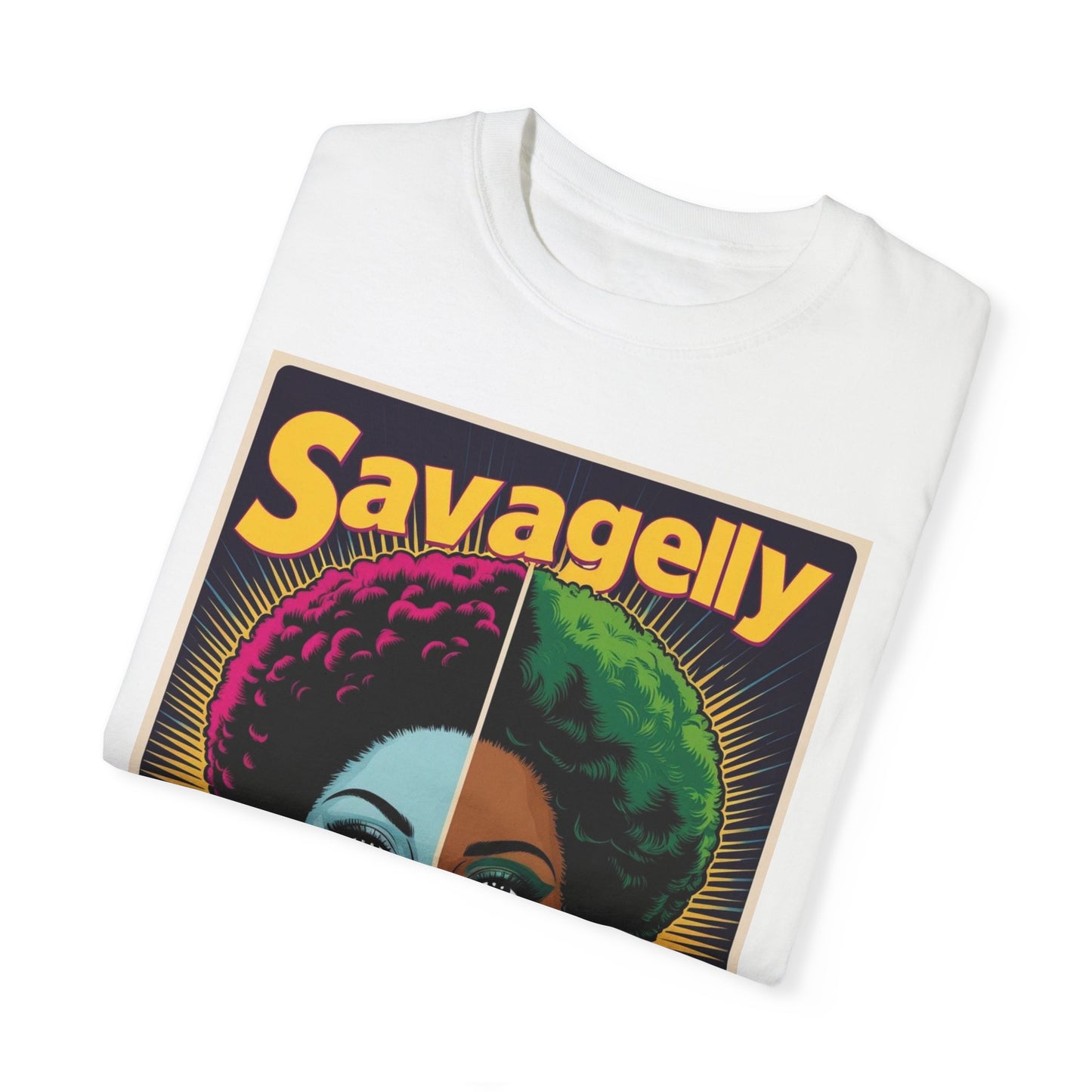 Split Face Unisex T-Shirt - Savagely Snatched Female Joker Face Tee