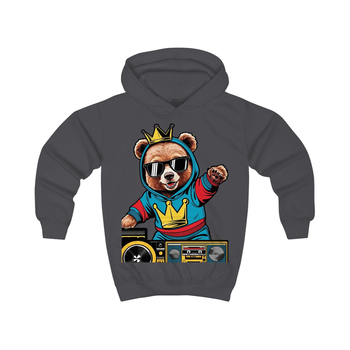 Savagely Snatched Kids Party Bear DJ Hoodie