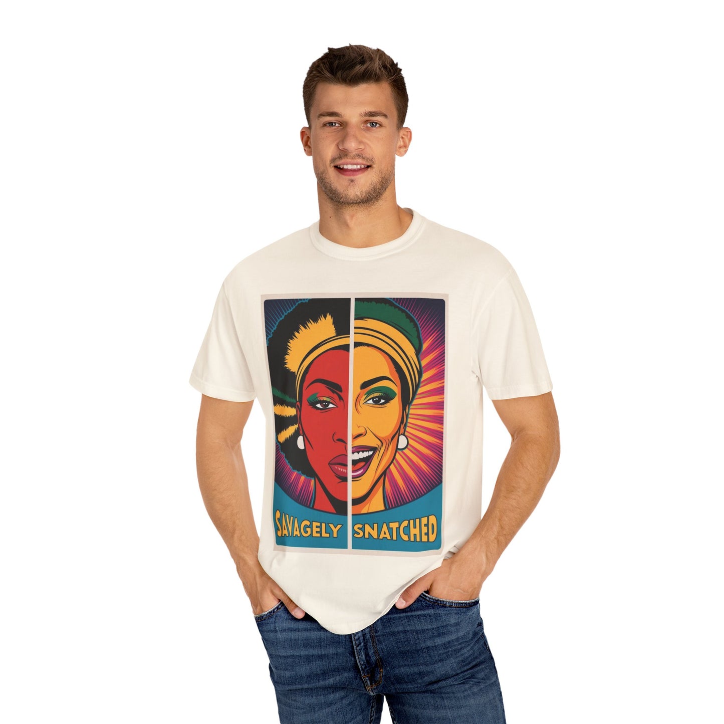 Split Face Unisex T-Shirt - Savagely Snatched I'm Your Queen Tee