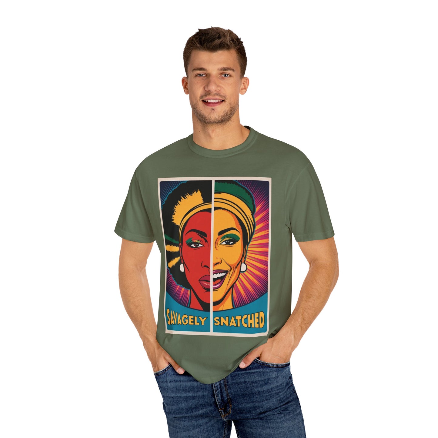 Split Face Unisex T-Shirt - Savagely Snatched I'm Your Queen Tee