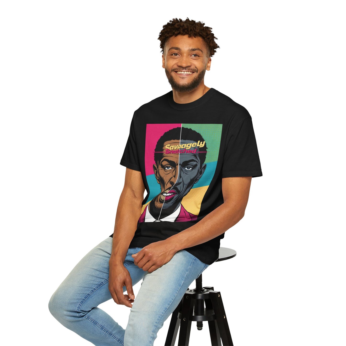 Split Face Unisex T-Shirt - Savagely Snatched Time To Play Tee