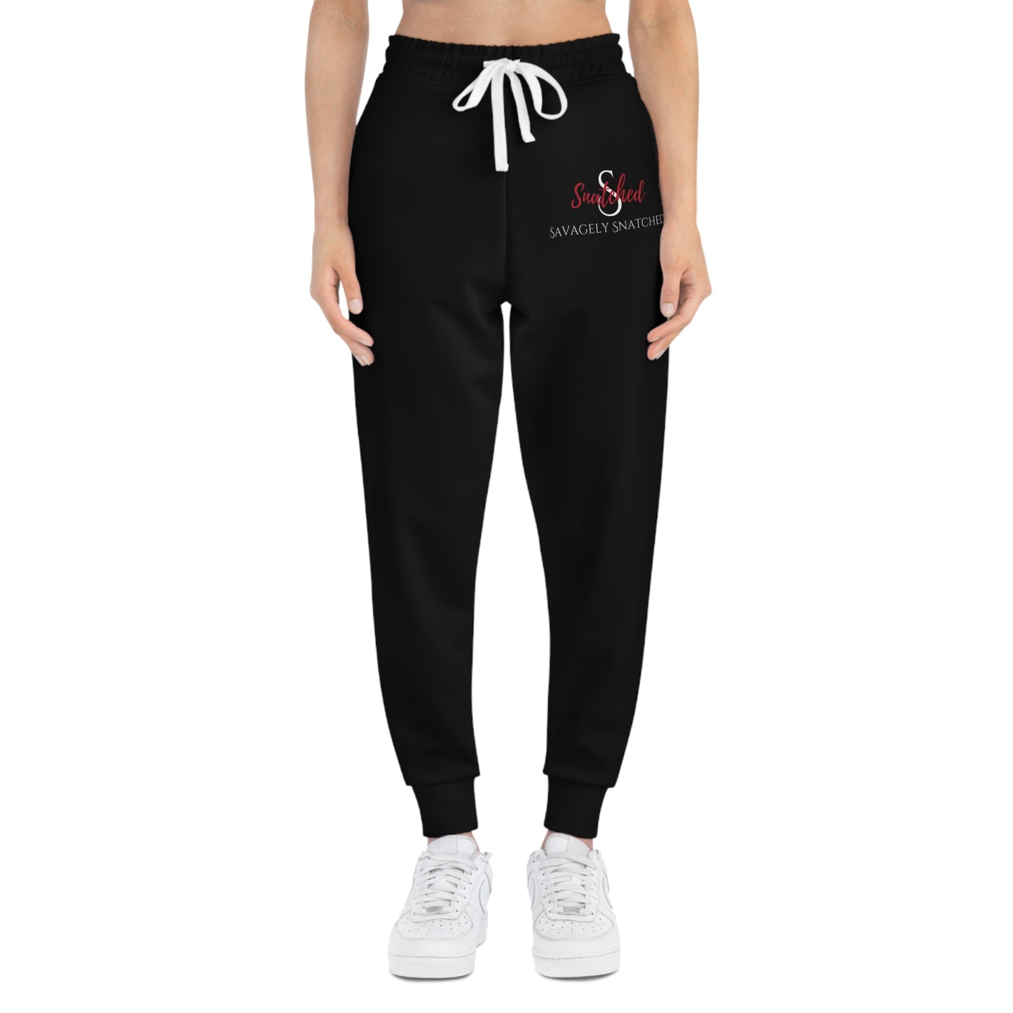 Black Savagely Snatched Athletic Joggers