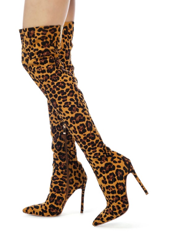 Botas hasta la rodilla de piel vegana Pokey