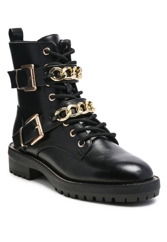 BOTA DE BICICLETA CON DETALLE DE CADENA DE METAL PARA NIÑA BILLY ATTA