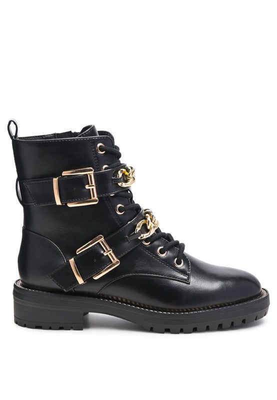 BOTA DE BICICLETA CON DETALLE DE CADENA DE METAL PARA NIÑA BILLY ATTA