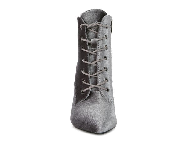 BORNSTA Botas de terciopelo con tacón alto de terciopelo