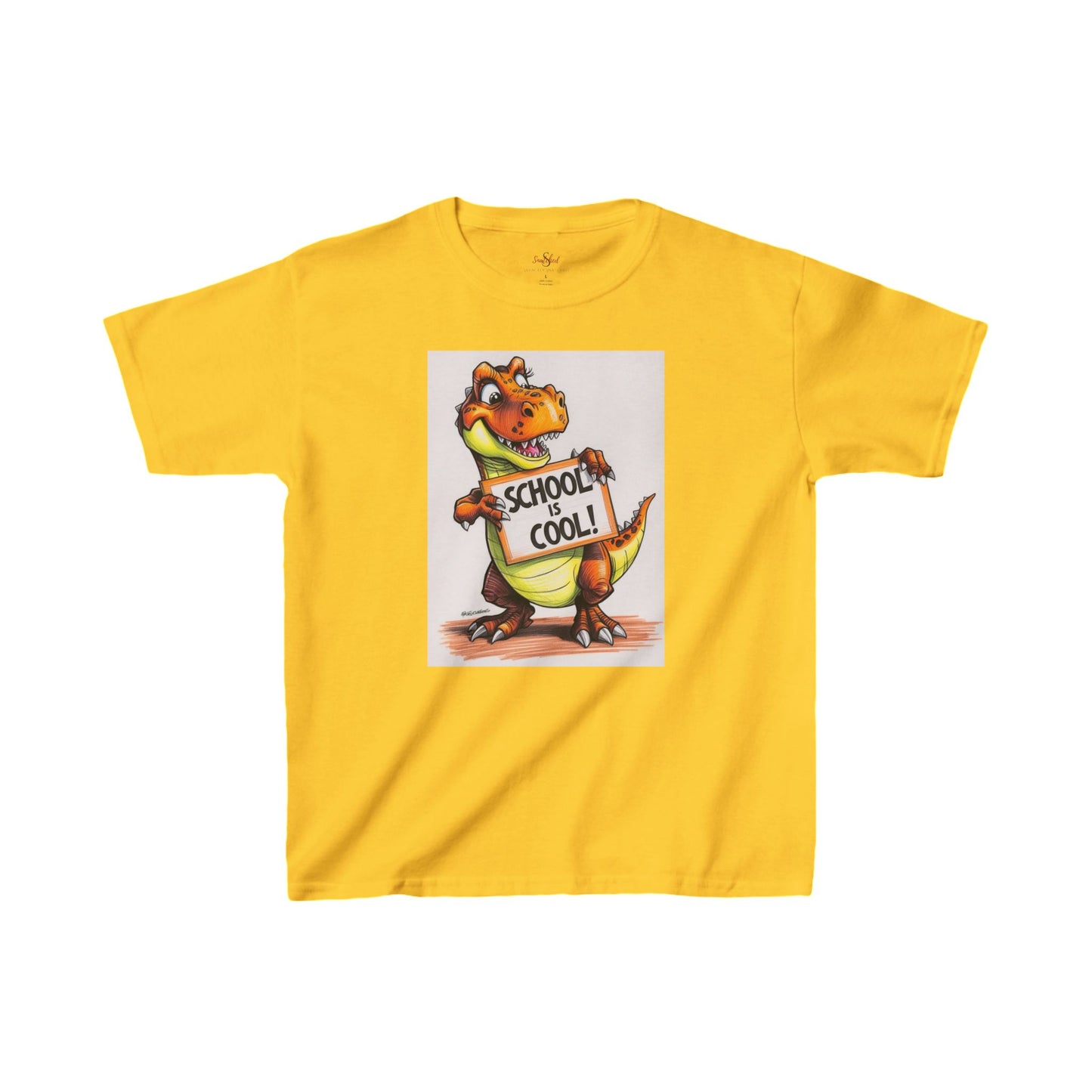 Kids Tee - Savagely Snatched School Is Cool Dino Tee