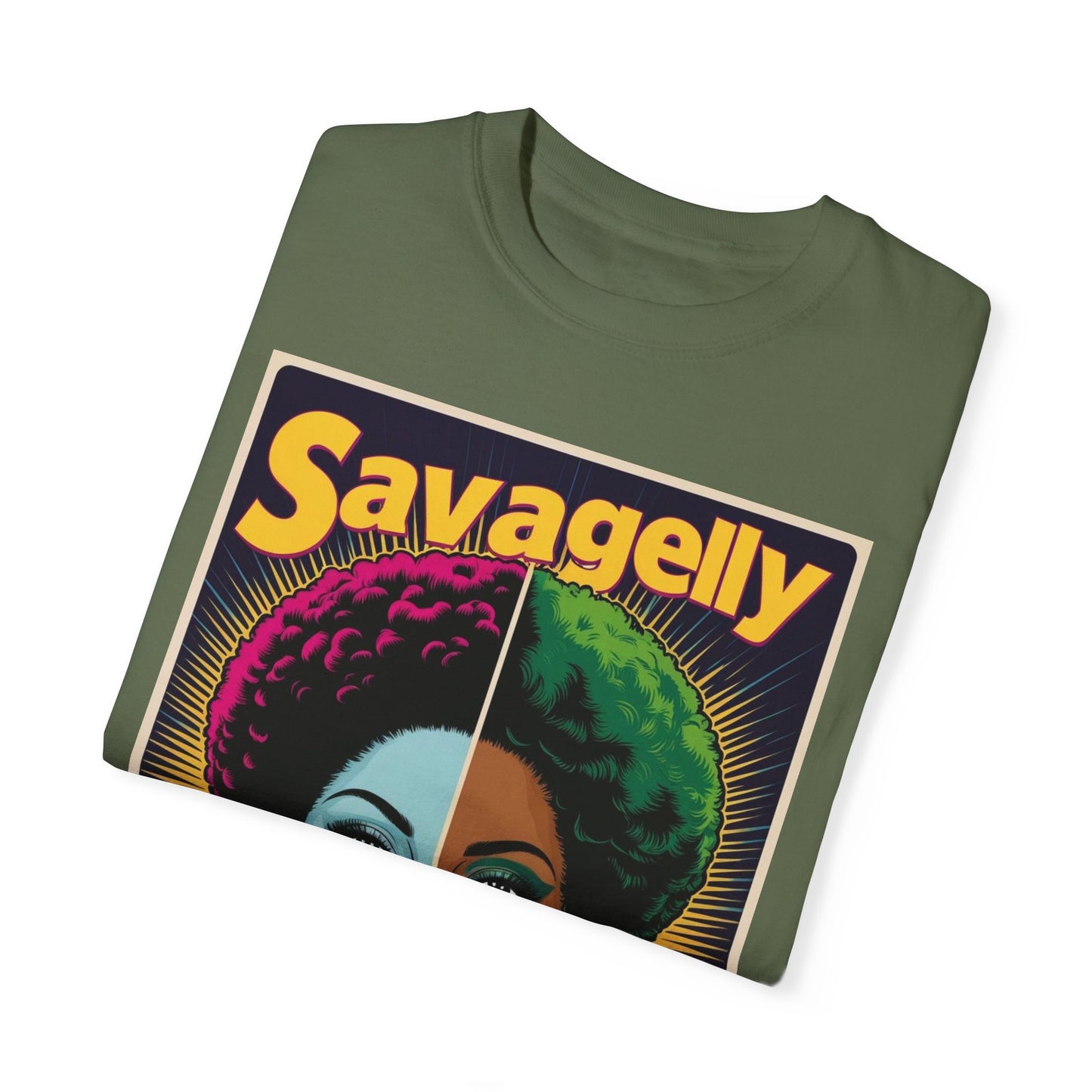 Split Face Unisex T-Shirt - Savagely Snatched Female Joker Face Tee