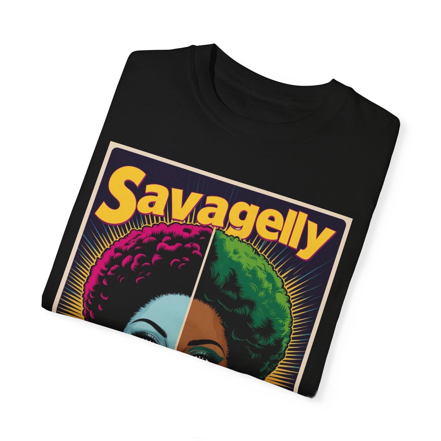 Split Face Unisex T-Shirt - Savagely Snatched Female Joker Face Tee