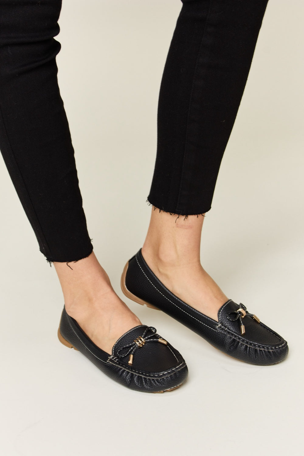 Mocasines planos con lazo y sin cordones Forever Link