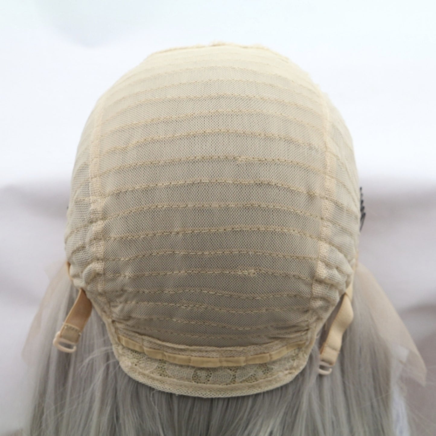 Pelucas frontales de encaje sintético de 13 x 3 pulgadas, longitud media, rectas, 12 pulgadas, densidad del 130 %