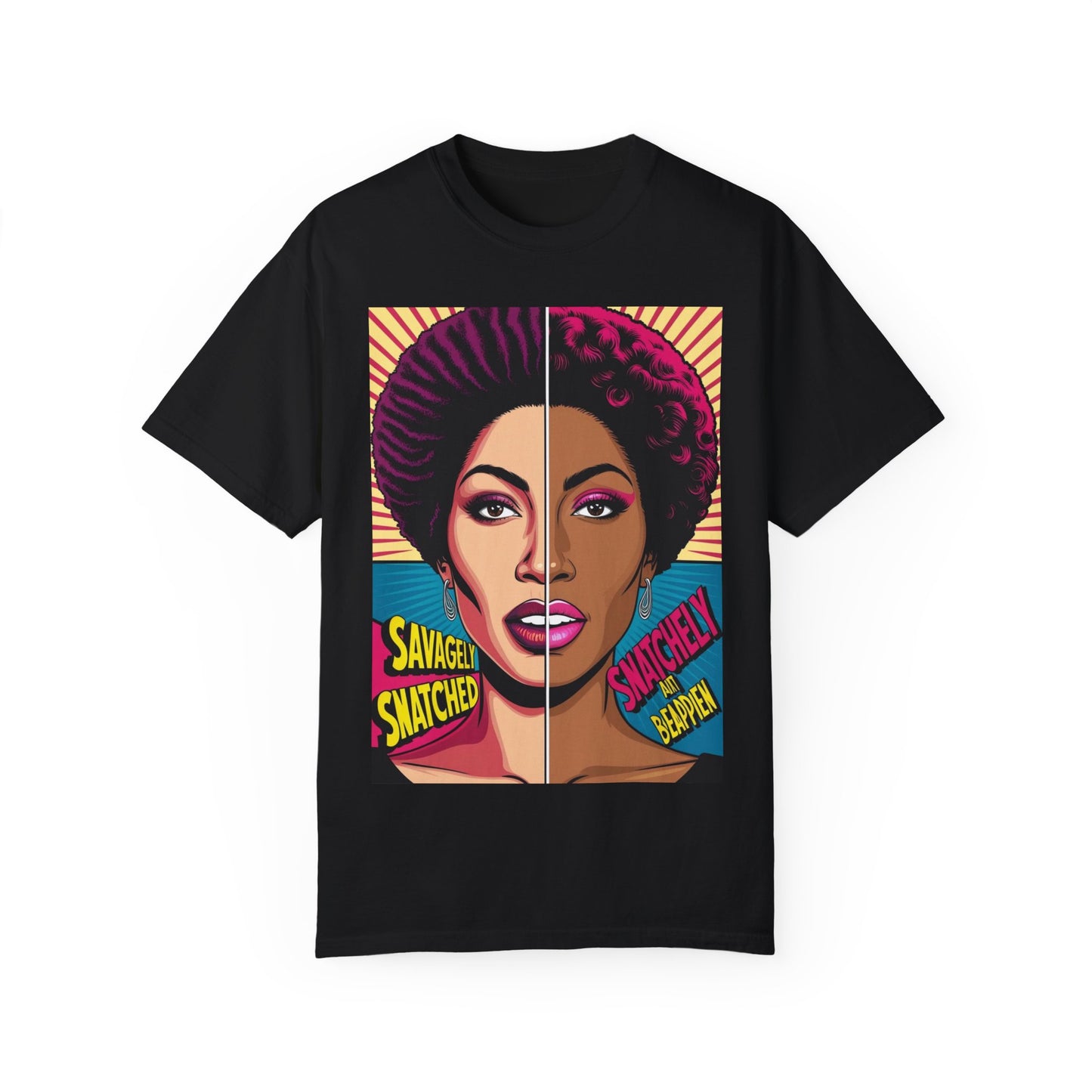 Split Face Unisex T-Shirt - Savagely Snatched Call Her Queen Tee