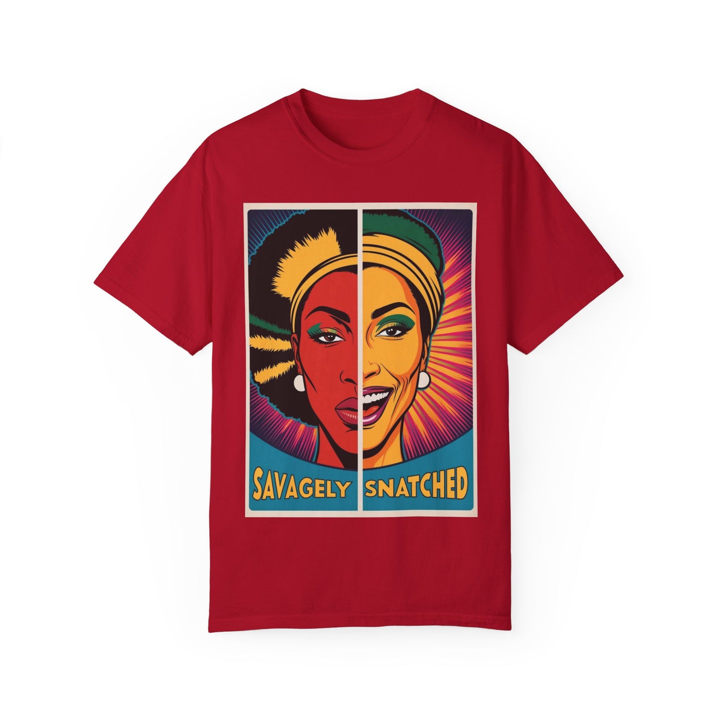 Split Face Unisex T-Shirt - Savagely Snatched I'm Your Queen Tee
