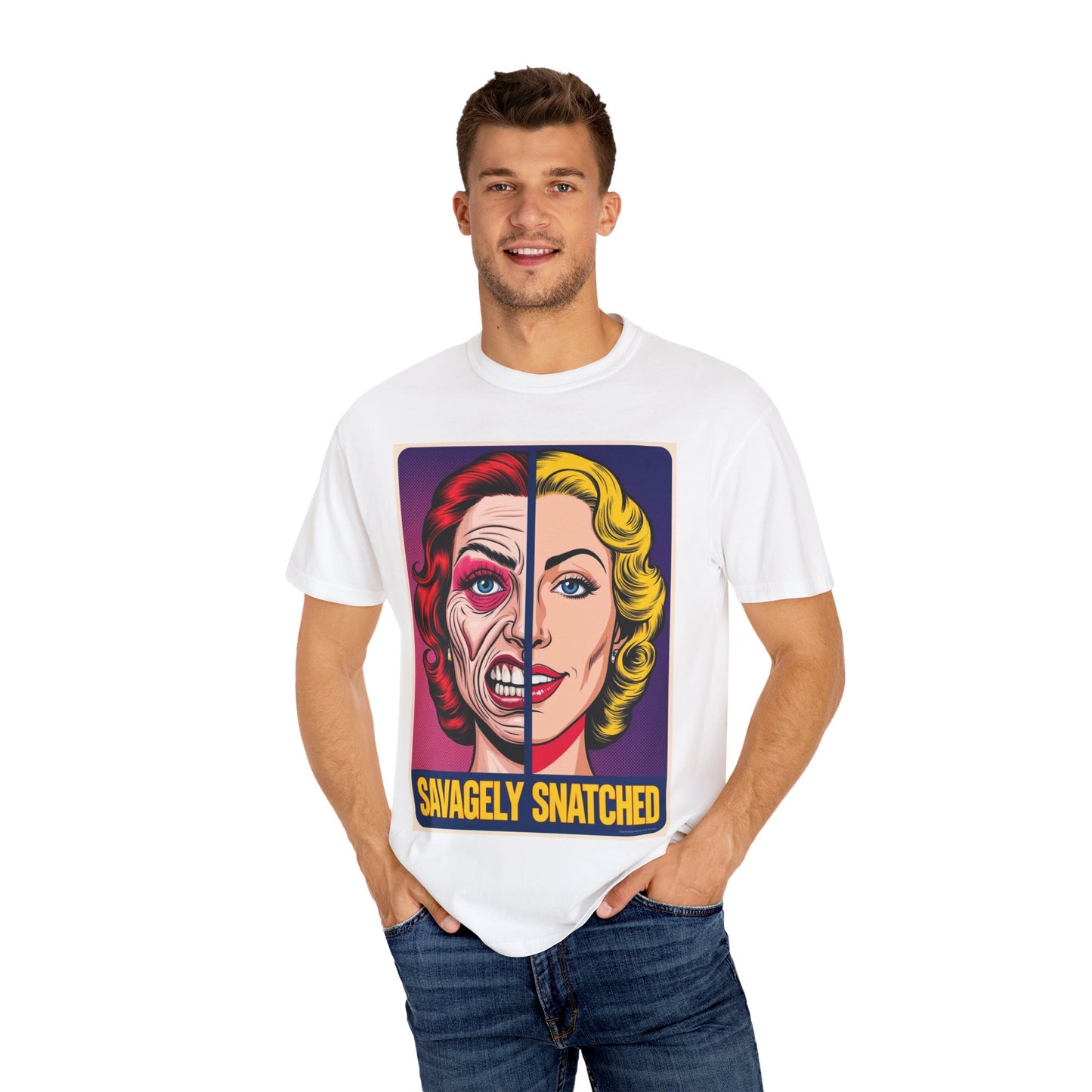 Savagely Snatched Split Face Winch T-shirt