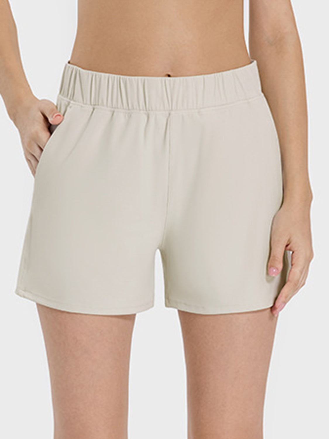 Pantalones cortos deportivos con cintura elástica