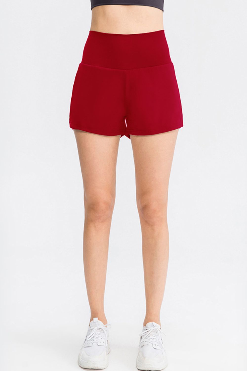 Pantalones cortos deportivos con cintura ancha y bolsillos