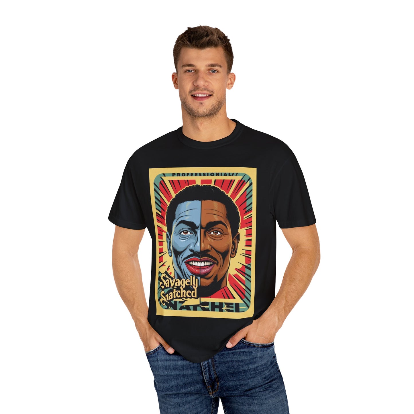 Split Face Unisex T-Shirt - Savagely Snatched Swag Tee