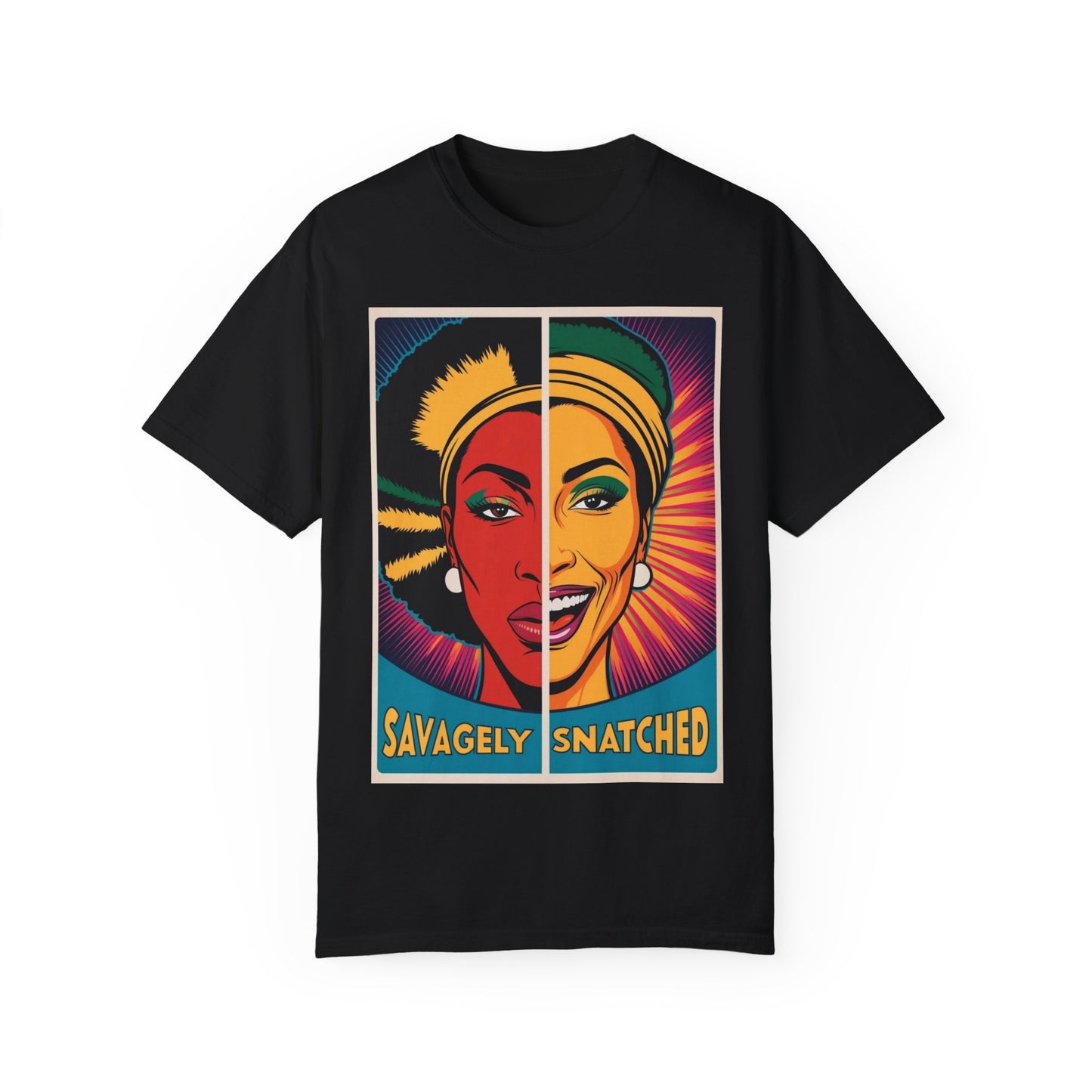 Split Face Unisex T-Shirt - Savagely Snatched I'm Your Queen Tee