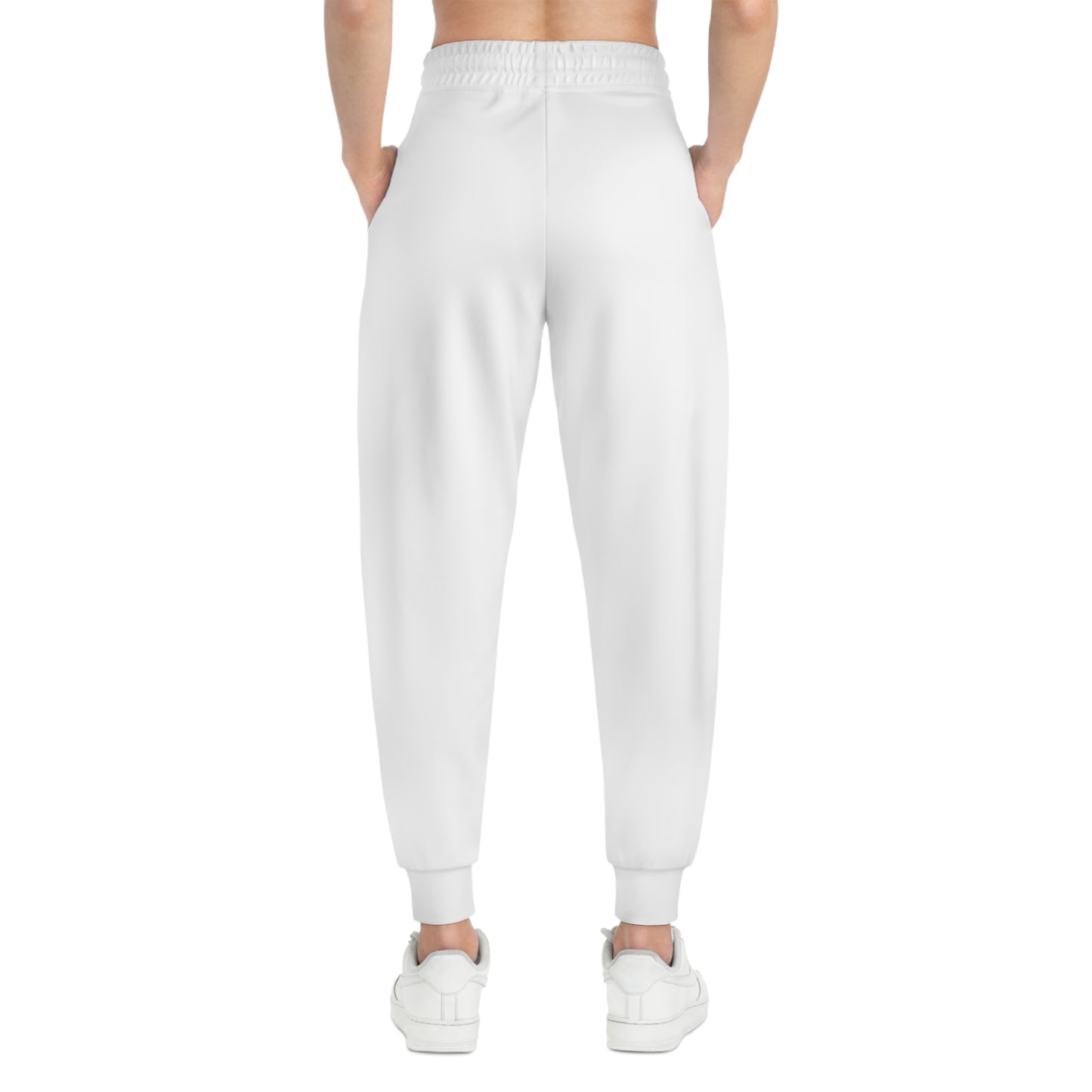 White Savagely Snatched Athletic Joggers