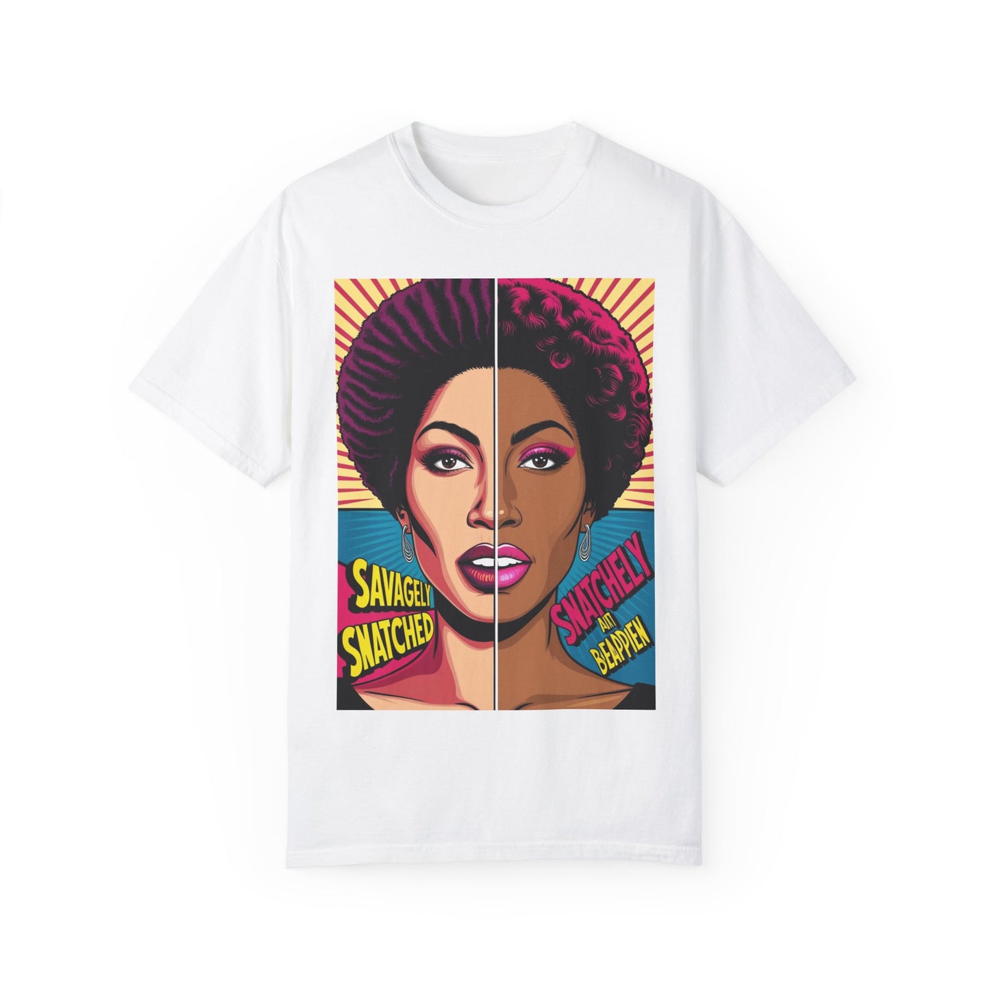 Split Face Unisex T-Shirt - Savagely Snatched Call Her Queen Tee