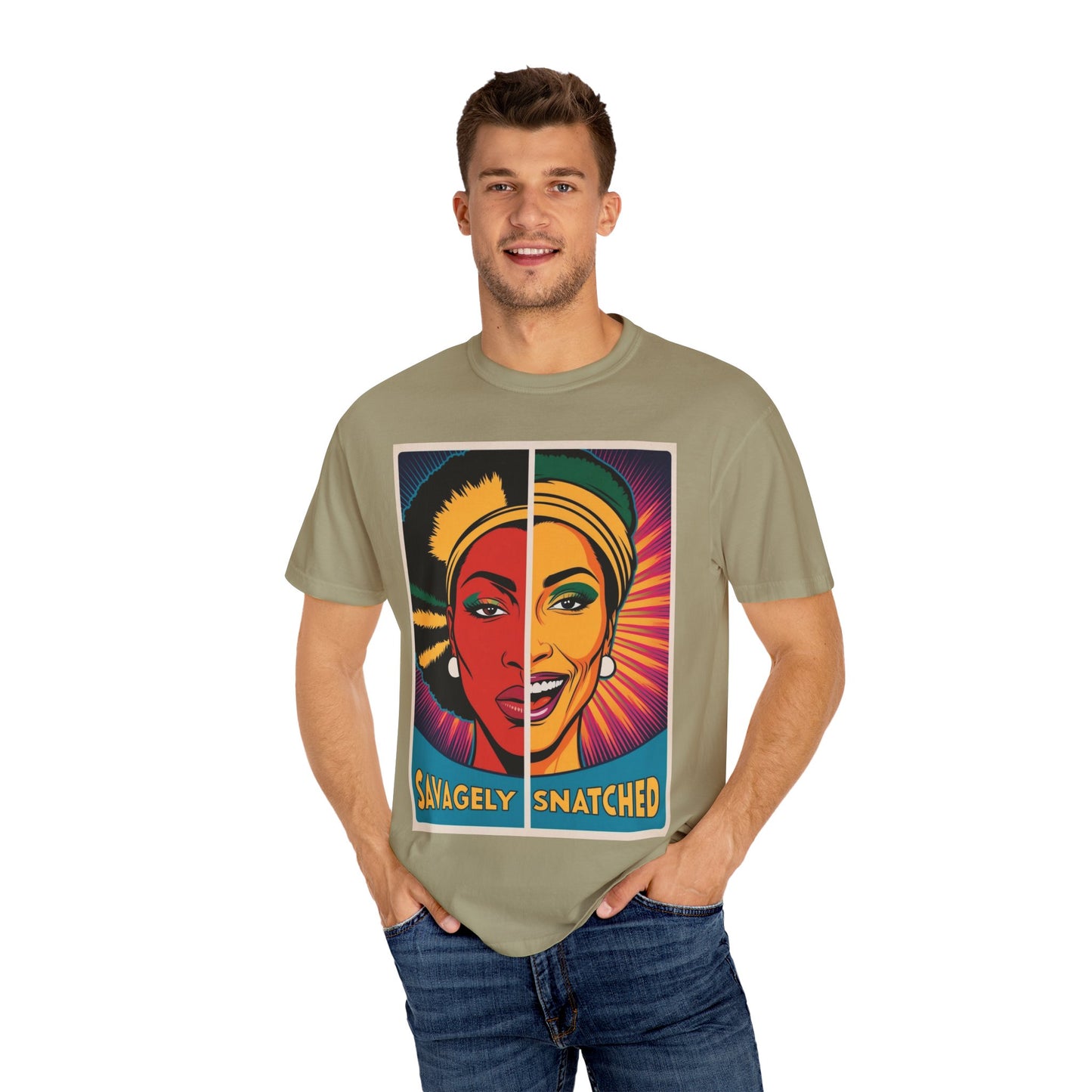 Split Face Unisex T-Shirt - Savagely Snatched I'm Your Queen Tee