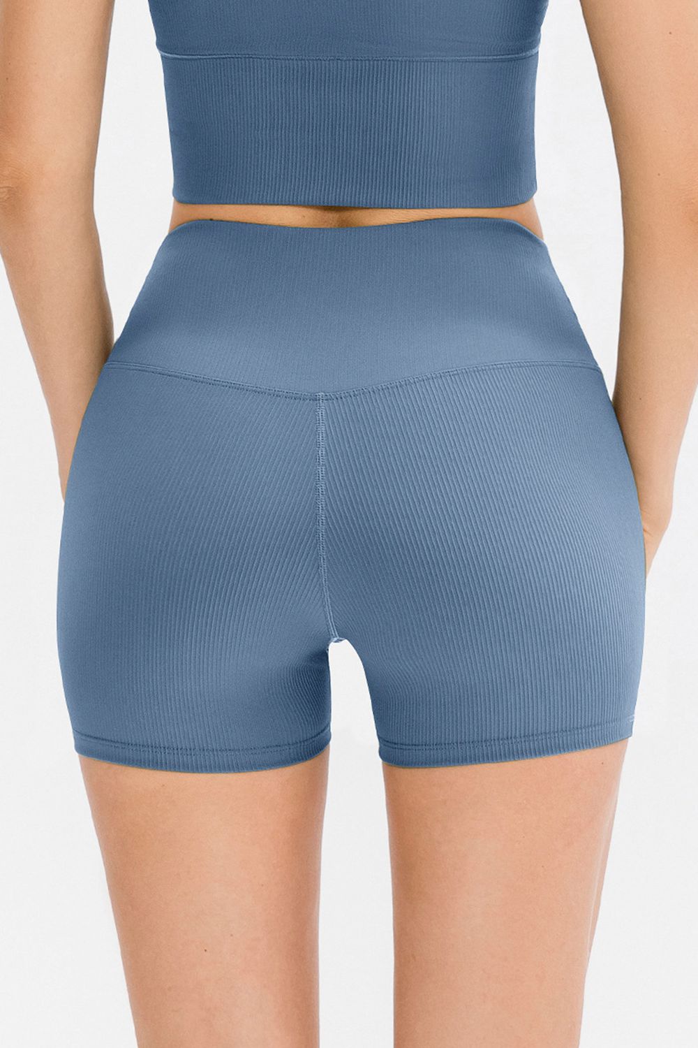 Pantalones cortos deportivos ajustados con cintura ancha