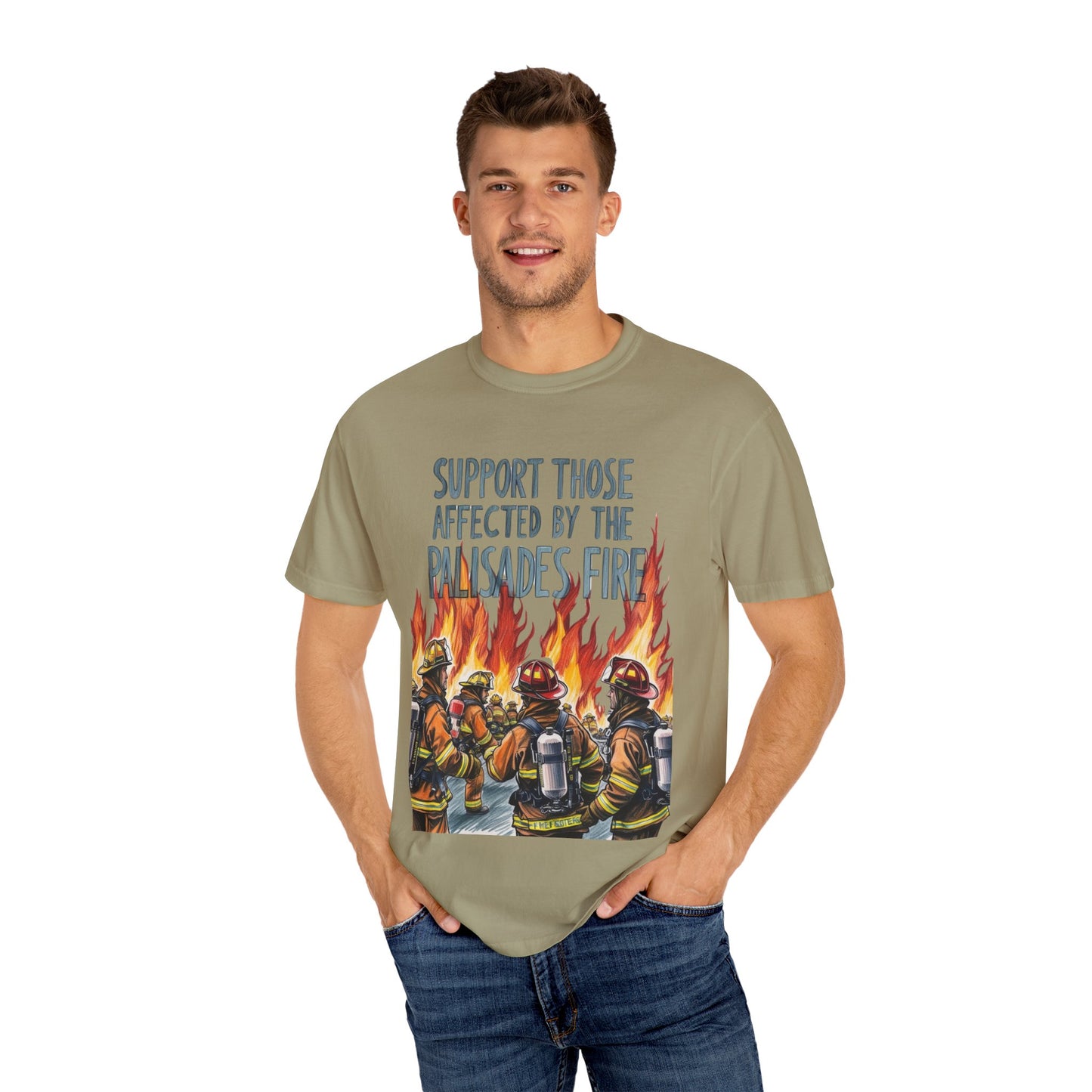 Firefighters Support Unisex T-shirt - Palisades Fire Relief Shirt By Savagely Snatched