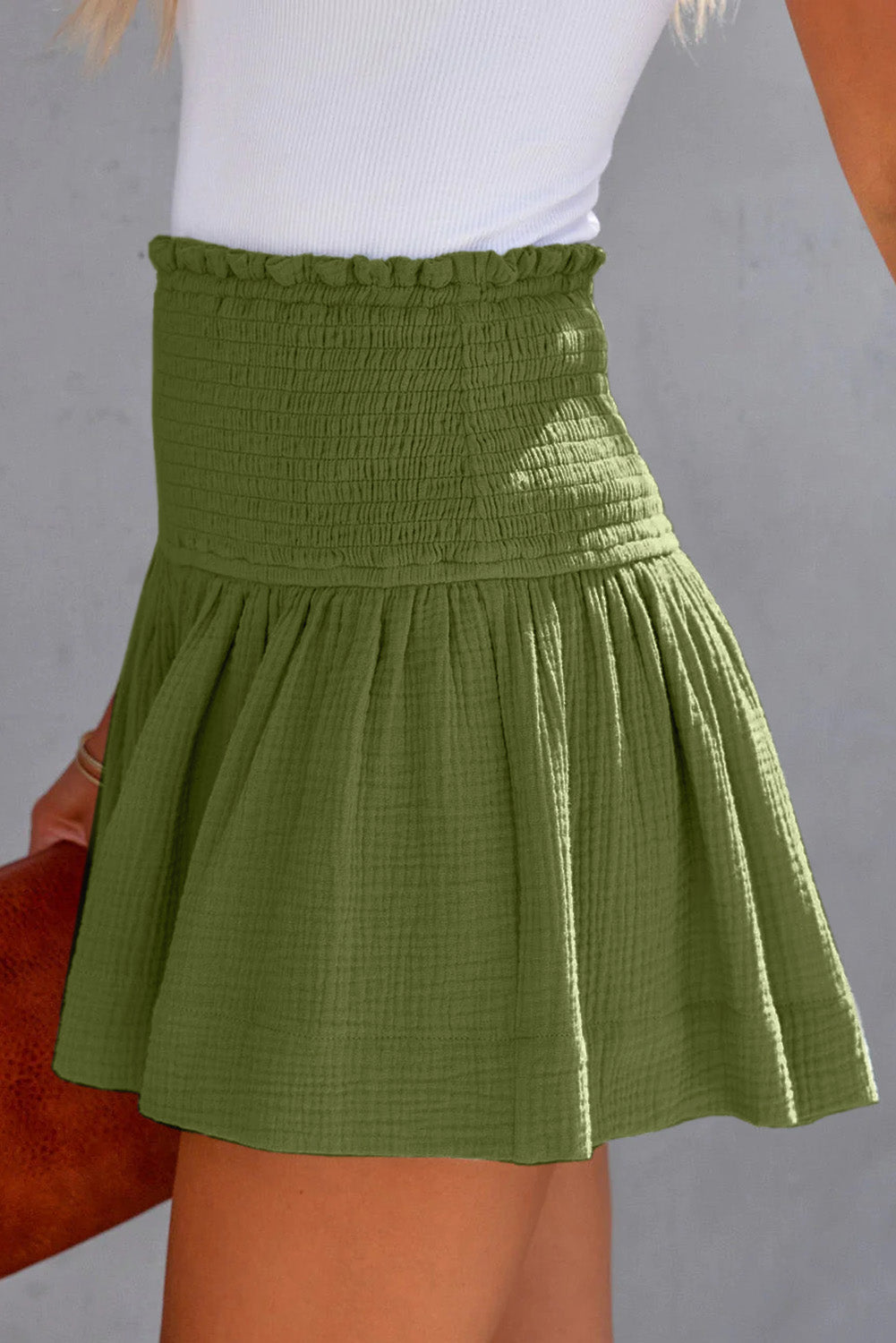 Pantalones cortos con cinturilla fruncida