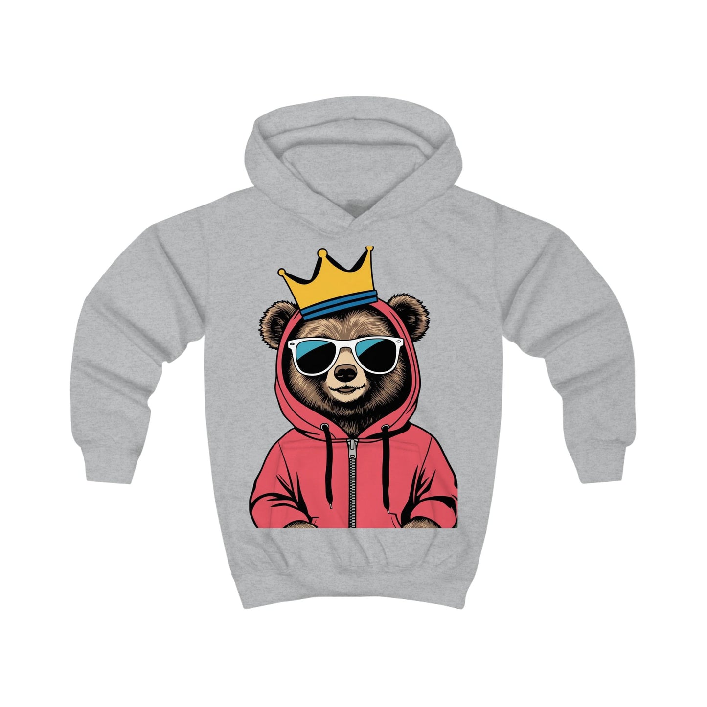 Bear King Kids Hoodie - Savagely Snatched Design