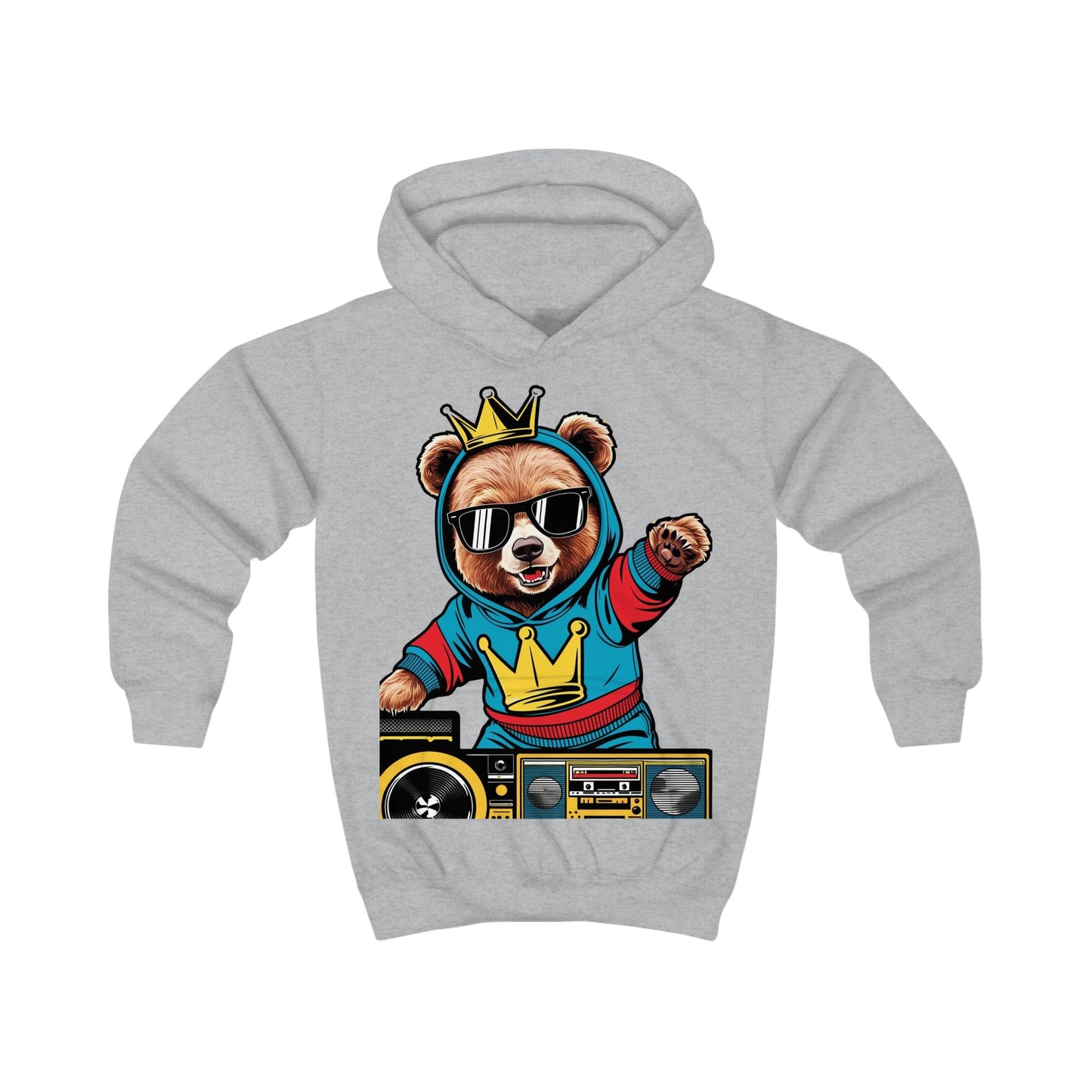 Savagely Snatched Kids Party Bear DJ Hoodie