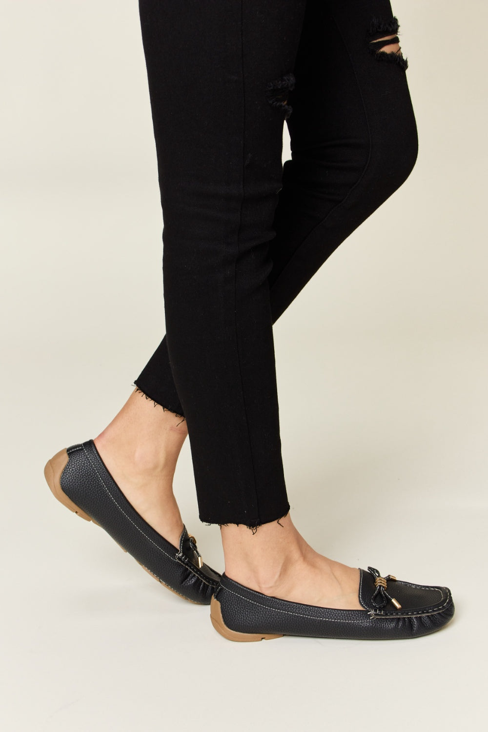 Mocasines planos con lazo y sin cordones Forever Link