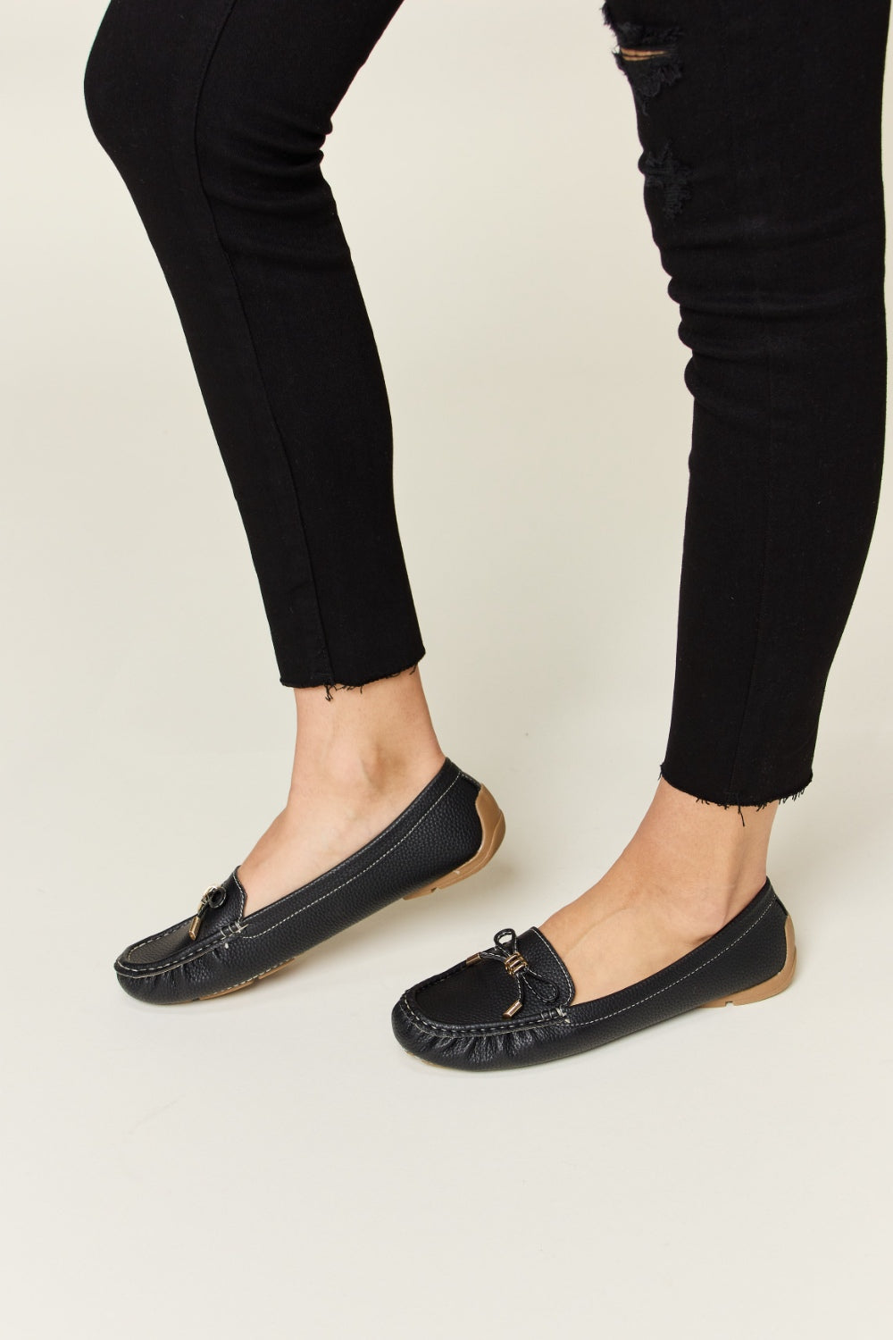 Mocasines planos con lazo y sin cordones Forever Link