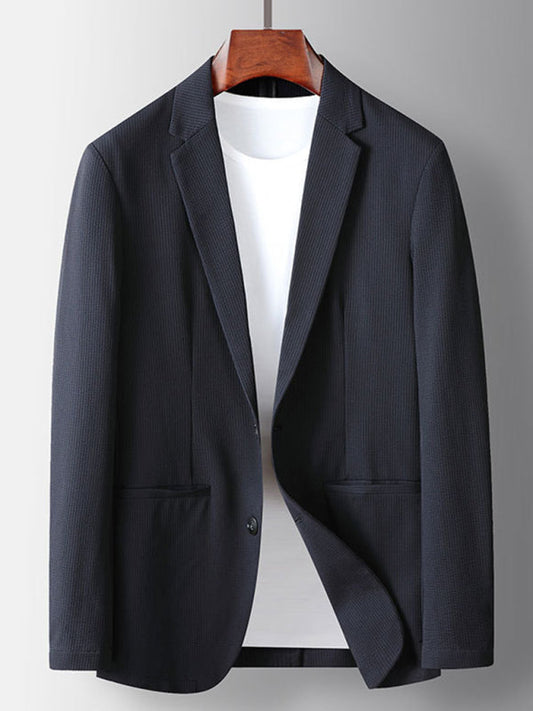 Blazer casual antiarrugas Slim Fit para hombre