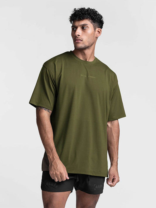 Camiseta extragrande Essentials de color liso para hombre