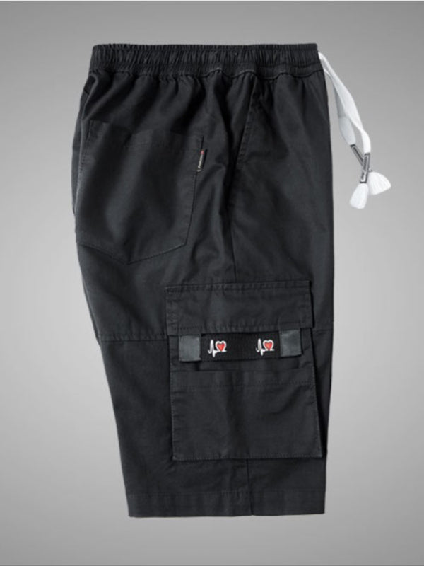 Shorts cargo de color liso para hombre