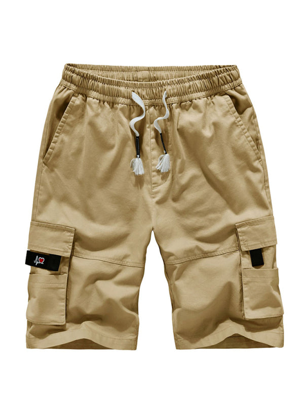 Shorts cargo de color liso para hombre