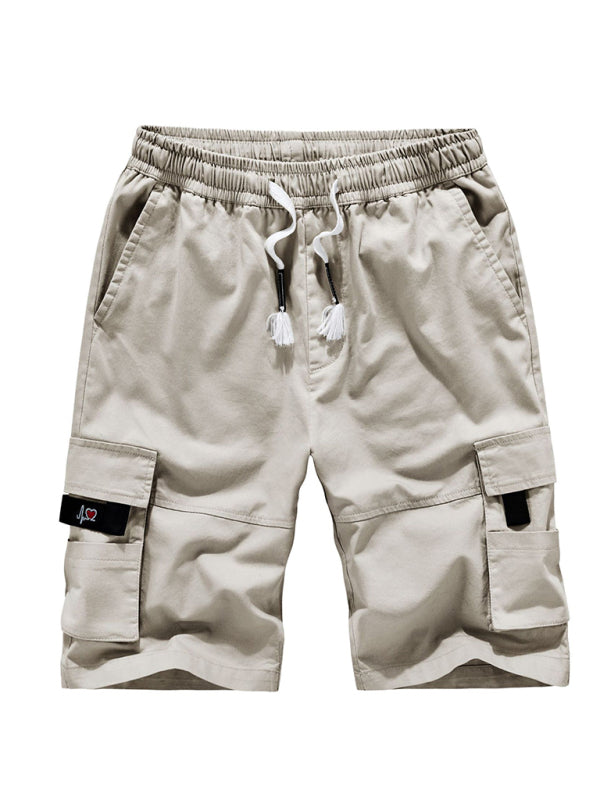 Shorts cargo de color liso para hombre