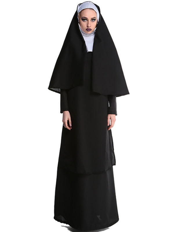 Disfraz de monja de Halloween para mujer adulta