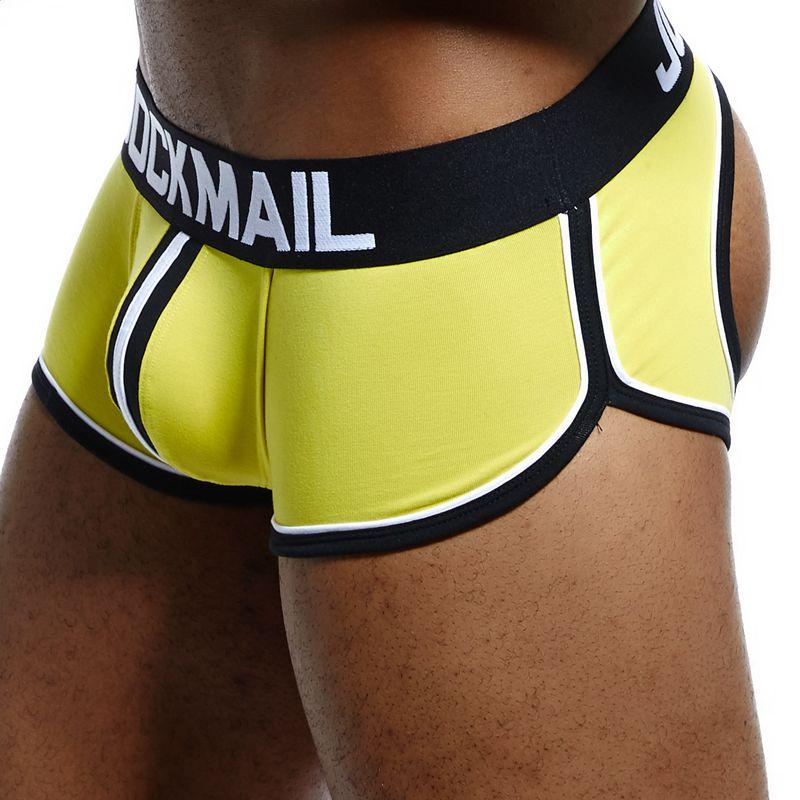 JockMail Ropa interior para hombre de algodón con cintura baja y suspensorio