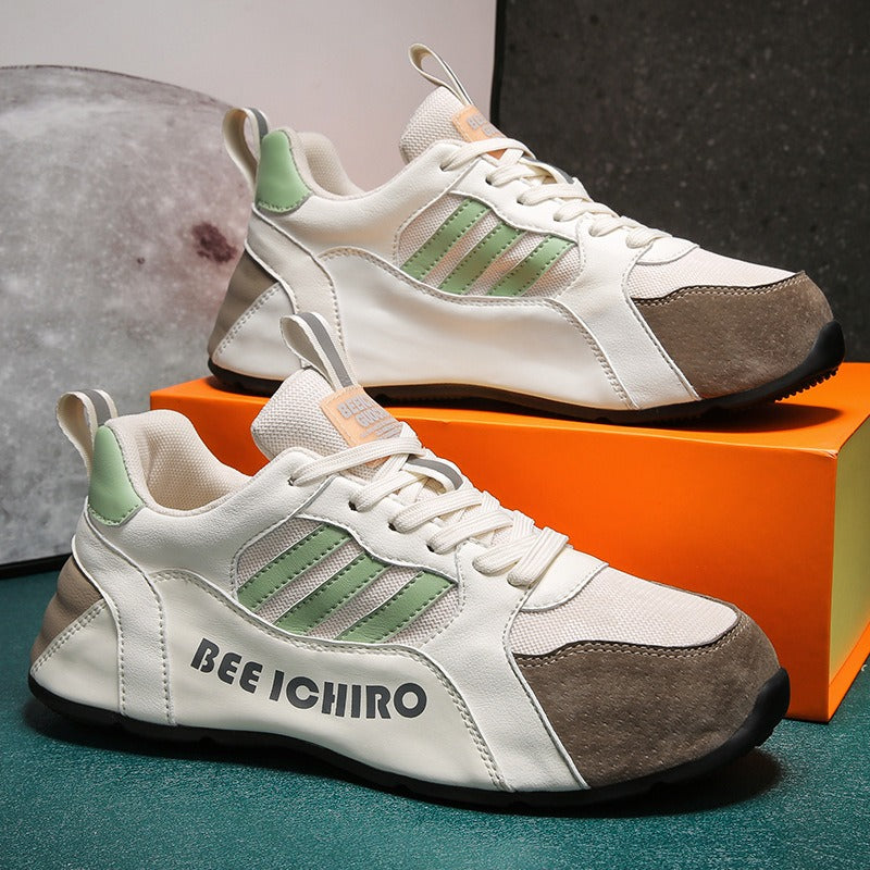 Men's Shoes Colorful Package Bottom Shoes Comfortable Leather Inside High Casual Sports Trend Shoes