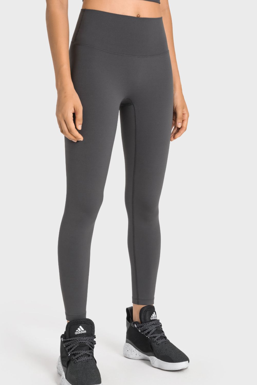 Leggings de yoga de tiro alto con cintura ancha