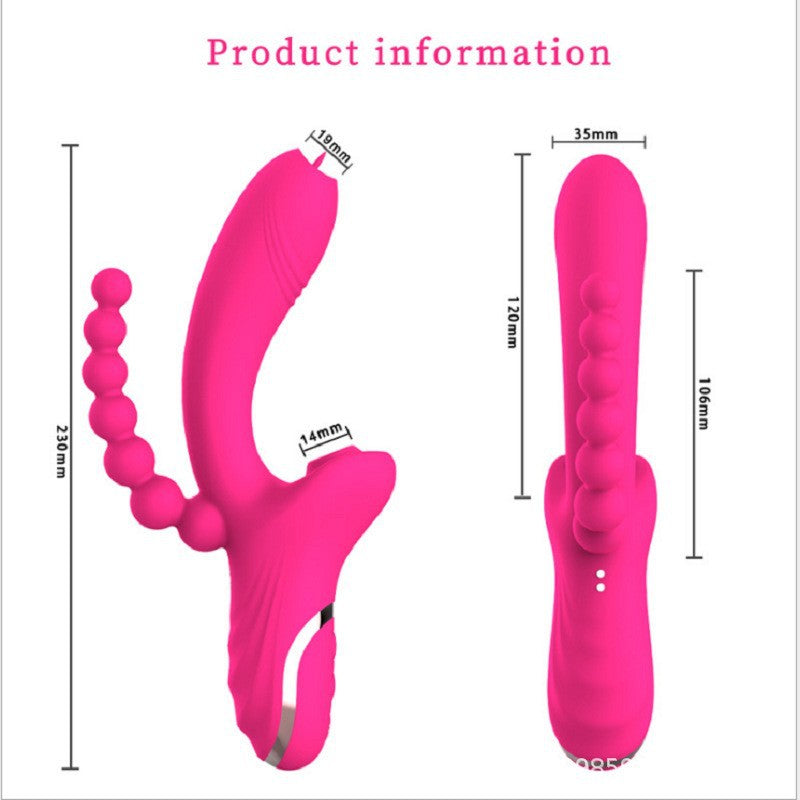 Rose Vibrator Vibrador para chupar y lamer la lengua 3 en 1 de segunda generación