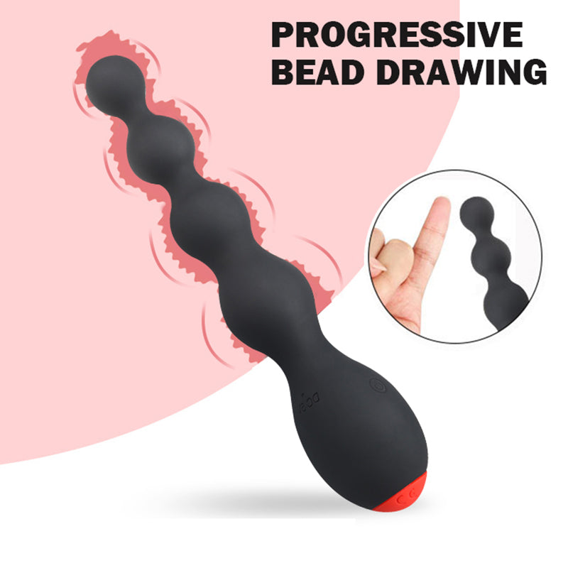 Adult Powerful Vibrator Prostate Exercise Multi-Frequency Posterior Pull Beads Anal Plug