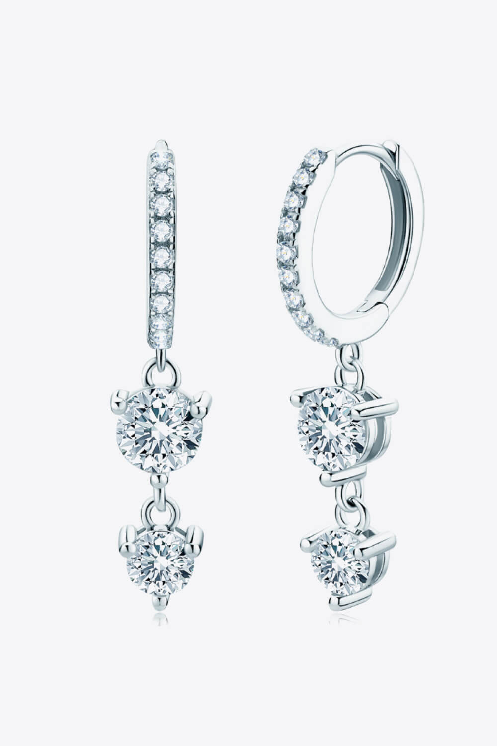 Be The One Aretes colgantes de moissanita