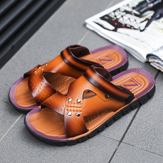 Zapatos de Hombre, chanclas de verano para Hombre, sandalias de playa de alta calidad, Zapatos antideslizantes para Hombre, Zapatos informales, venta al por mayor 43